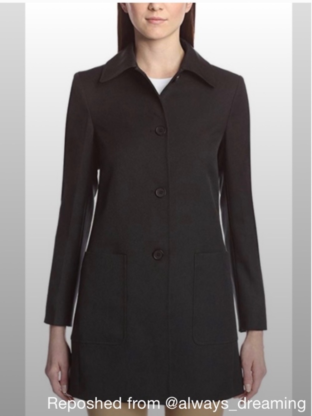 Theory Single Breasted Jacket size 4 peacoat